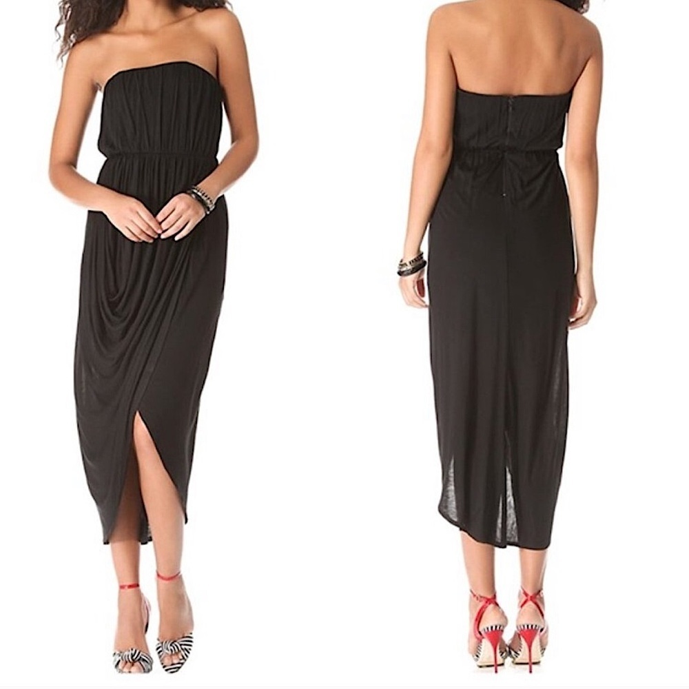 Alice + Olivia Stacey Bendet Air Black Tulip Dress